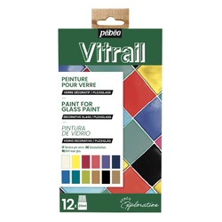 Vitrail Glass Paints Exploration Set of 12 x 20ml - Art Academy Direct malta