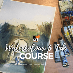 Watercolour & Ink Course for Adults (Beginners/Intermediate) - Art Academy Direct malta